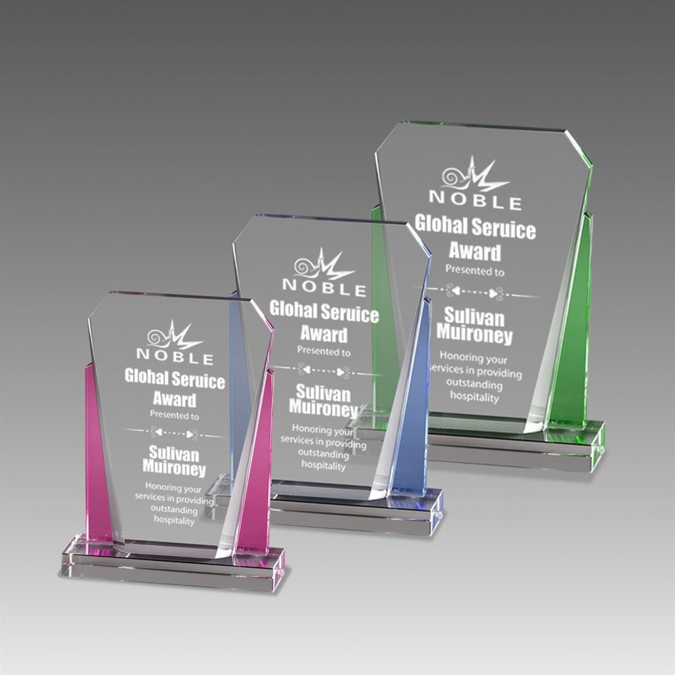 Engraved Crystal Trophy