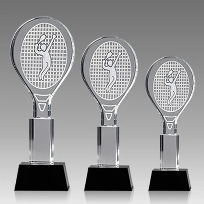 Crystal Badminton Trophies